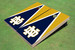 University of Notre Dame Blue and Gold Matching Triangle Cornhole Boards University of Notre Dame Blue and Gold Matching Triangle Cornhole Boards