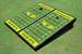 University of Oregon "Wings" Yellow Matching Football Field Custom Cornhole Boards