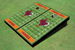 Virginia Tech "HokieBird" Orange Matching Football Field Custom Cornhole Boards
