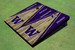 University Of Washington "W" Gold and Purple Matching Wood Look Triangle Cornhole Boards