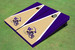 University Of Washington Helmet Gold and Purple Matching Triangle Cornhole Boards