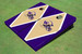 University Of Washington Helmet Gold and Purple Matching Diamond Cornhole Boards