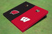 University of Wisconsin Alternating Solid Cornhole Boards