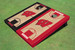 University of Wisconsin Alternating Basketball Court Custom Cornhole Board