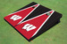 University of Wisconsin Red and Black Matching Triangle Cornhole Boards University of Wisconsin Red and Black Matching Triangle Cornhole Boards