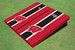 University of Wisconsin Black and Red Matching Long Stripe Cornhole Boards University of Wisconsin Black and Red Matching Long Stripe Cornhole Boards