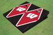 University of Wisconsin Red and Black Matching Diamond Cornhole Boards