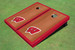 University of Wisconsin Red Rosewood Matching Borders Cornhole Boards