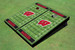 University of Wisconsin Black Matching Football Field Custom Cornhole Boards