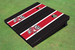 University of Wisconsin "Bucky" Red and Black Matching Long Stripe Cornhole Boards