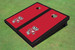 University of Wisconsin "Bucky" Black Matching Border Cornhole Boards