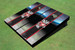 University of Wisconsin "Bucky" Field Long Stripe Matching Black Themed Cornhole Boards