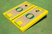 University of Oregon Yellow Matching Basketball Court Custom Cornhole Board