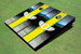 University of Oregon  "Wings" Field Long Stripe Matching Yellow Themed Cornhole Boards