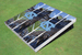 University of North Carolina "UNC" Stadium Long Stripe Themed Cornhole Boards