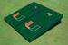 University Of Miami Hunter Matching Solid Cornhole Boards