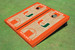University Of Miami Orange Matching Basketball Court Custom Cornhole Boards