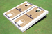 Kansas State University Wildcats Word Mark Matching White Basketball Court Custom Cornhole Boards