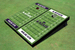 Kansas State University Wildcats Word Mark Alternating Football Field Custom Cornhole Boards