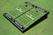 Kansas State University Wildcats Word Mark Purple Matching Football Field Custom Cornhole Boards