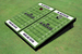 Kansas State University Wildcats Word Mark White Matching Football Field Custom Cornhole Boards