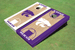 Kansas State University Wildcats Alternating Basketball Court Custom Cornhole Boards