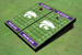 Kansas State University Wildcats Purple Matching Football Field Custom Cornhole Boards