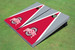 Ohio State University Red and Gray Matching Triangle Cornhole Boards