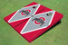 Ohio State University Gray and Red Matching Diamond Cornhole Boards