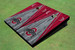 Ohio State University Gray and Red Matching Wood Look Triangle Cornhole Boards Ohio State University Gray and Red Matching Wood Look Triangle Cornhole Boards