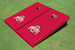 Ohio State University Red Matching Solid Cornhole Boards