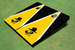 Appalachian State University "Yosef" Yellow And Black Matching Triangle Cornhole Boards