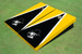 Appalachian State University "Yosef" Black And Yellow Matching Triangle Cornhole Boards