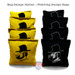 Appalachian State University "Yosef" Black Matching Solid Cornhole Boards Appalachian State University "Yosef" Black Matching Solid Cornhole Boards