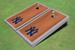 New York Yankees NY Gray Rosewood Matching Border Cornhole Boards