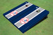 New York Yankees Club Gray and Navy Matching Long Stripe Cornhole Boards