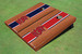 St. Louis Cardinals STL Rosewood Alternating Long Stripe Cornhole Boards St. Louis Cardinals STL Rosewood Alternating Long Stripe Cornhole Boards