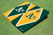 Oakland Athletics A's Alternating Diamond Cornhole Boards