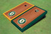 Oakland Athletics Circle Logo Rosewood Alternating Border Cornhole Boards