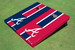 Atlanta Braves A Alternating Long Stripe Cornhole Boards