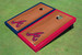 Atlanta Braves A Rosewood Alternating Border Cornhole Boards