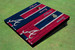 Atlanta Braves A Alternating Wood Look Long Stripe Custom Cornhole Boards