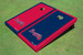 Atlanta Braves Hatchet Alternating Border Cornhole Boards