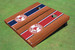 Boston Red Sox Socks Rosewood Alternating Long Stripe Cornhole Boards