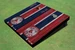 Boston Red Sox Socks Alternating Wood Look Long Stripe Cornhole Boards