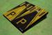 Pittsburgh Pirates P Alternating Wood Look Triangle Cornhole Boards