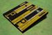 Pittsburgh Pirates P Alternating Wood Look Long Stripe Custom Cornhole Boards