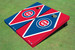 Chicago Cubs C Alternating Diamond Cornhole Boards