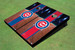 Chicago Cubs C Field Long Stripe Alternating Themed Cornhole Boards