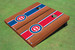 Chicago Cubs C Rosewood Alternating Long Stripe Cornhole Boards